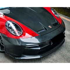 GT3 Style Dry Carbon Fiber Hood For Porsche 911 992 Carrera S 2019-2023