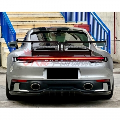TechArt Style Dry Carbon Fiber Rear Spoiler For Porsche 911 992 Carrera S 2019-2023