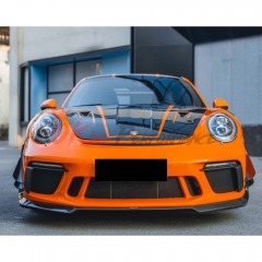CMST Style Carbon Fiber Front Bumper Canards For Porsche 911 GT3RS 991 2018-2020