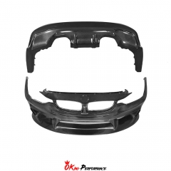 3D Style Semi Carbon Fiber Body Kit For BMW M3 M4 F80 F82 F83 2014-2020