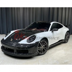 TopCar Style Dry Carbon Fiber Side Skirt For Porsche 911 992 Carrera S 2019-2023
