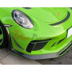 CMST Style Carbon Fiber Front Bumper Vents Trim For Porsche 911 GT3RS 991 2018-2020