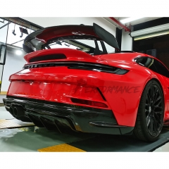 GT3 Style Dry Carbon Fiber With Full Primer Rear Bumper For Porsche 911 992 Carrera S 2019-2023