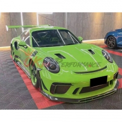 CMST Style Carbon Fiber Front Bumper Vents Trim For Porsche 911 GT3RS 991 2018-2020