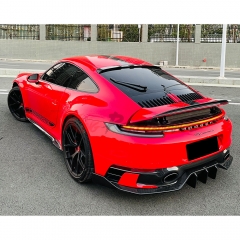 MIW Style Dry Carbon Fiber Rear Diffuser For Porsche 911 992 Carrera S 2019-2023