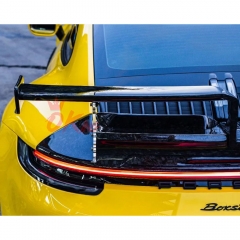TechArt Style Dry Carbon Fiber Rear Spoiler For Porsche 911 992 Carrera S 2019-2023