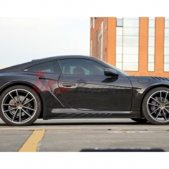 TopCar Style Dry Carbon Fiber Side Skirt For Porsche 911 992 Carrera S 2019-2023