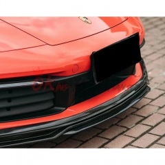 TechArt Style Dry Carbon Fiber Front Lip For Porsche 911 992 Carrera S 2019-2023