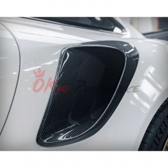 GT2RS Style Carbon Fiber Rear Air intake Vent Ducts Cover For Porsche 911 Carrera 991 991.1 991.2 Turbo S 2012-2018
