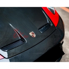 GT3 Style Dry Carbon Fiber Hood For Porsche 911 992 Carrera S 2019-2023
