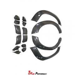 Hellcat Style Carbon Fiber Wide Body Wheels Flares Fender Extension For Dodge Challenger 2015-2023