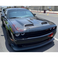 Hellcat Redeye Style Carbon Fiber Hood For Dodge Challenger 2015-2023