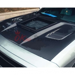 CMST Transparent Style Carbon Fiber Hood For Dodge Challenger 2008-2023