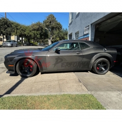 Hellcat Style Carbon Fiber Wide Body Wheels Flares Fender Extension For Dodge Challenger 2015-2023
