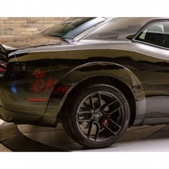 Hellcat Style Carbon Fiber Wide Body Wheels Flares Fender Extension For Dodge Challenger 2015-2023