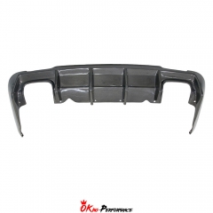 SRT Style Carbon Fiber Rear Diffuser For Dodge Challenger 2015-2023