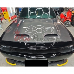 Hellcat Redeye Style Carbon Fiber Hood For Dodge Challenger 2015-2023