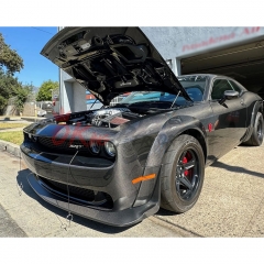Hellcat Style Carbon Fiber Front Fenders For Dodge Challenger 2015-2023
