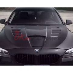 OKing V2 Style Carbon Fiber Hood For BMW 5 Series F10 F11 F07 M5 2010-2016