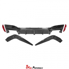 3D-Style Carbon Fiber Rear Diffuser For BMW 5 Series F90 M5 2017-2023