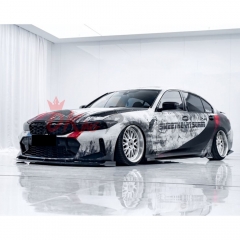 CMST Style Dry Carbon Fiber Side Skirt For BMW 3 Series G20 LCI 2019-ON