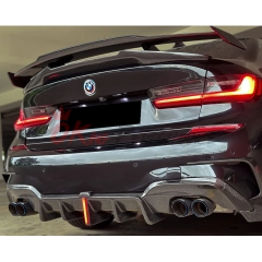MP GT Style Carbon Fiber Rear Spoiler Wing For BMW 3 Series G20 2019-2025