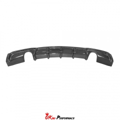 MP Style Carbon Fiber Rear Diffuser 2 tips For BMW 3 Series F30 2013-2018