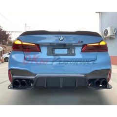 3D-Style Dry Carbon Fiber Rear Diffuser For BMW 5 Series G30 G38 2017-2023