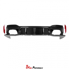 3D-Style Dry Carbon Fiber Rear Diffuser For BMW 5 Series G30 G38 2017-2023