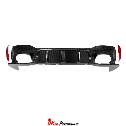 3D-Style Dry Carbon Fiber Rear Diffuser For BMW 5 Series G30 G38 2017-2023
