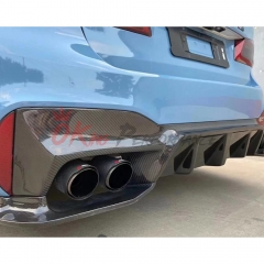 3D-Style Dry Carbon Fiber Rear Diffuser For BMW 5 Series G30 G38 2017-2023