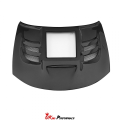 CMST V3 Transparent Style Carbon Fiber Hood For Dodge Charger 2015-2023