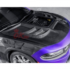 CMST V3 Transparent Style Carbon Fiber Hood For Dodge Charger 2015-2023