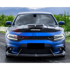 CMST Style Carbon Fiber Front Bumper Trim For Dodge Charger 2015-2023