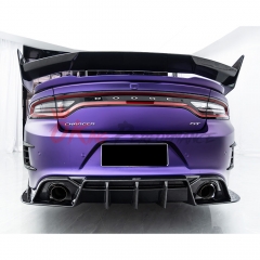 CMST Style Carbon Fiber Rear Spoiler Wing For Dodge Charger 2015-2023