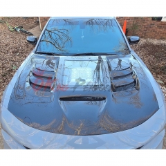CMST V3 Transparent Style Carbon Fiber Hood For Dodge Charger 2015-2023