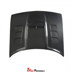 OKing V1 Style Carbon Fiber Hood For Dodge Challenger 2008-2023