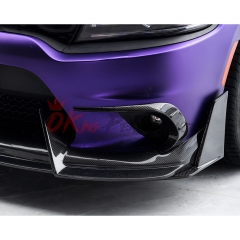 CMST Style Carbon Fiber Front Bumper Trim For Dodge Charger 2015-2023