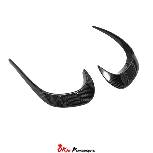 CMST Style Carbon Fiber Front Bumper Trim For Dodge Charger 2015-2023