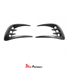 CMST Style Carbon Fiber Rear Bumper Canards For Dodge Charger 2015-2023