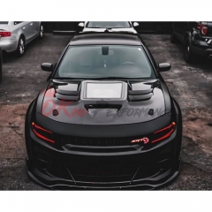 CMST V3 Transparent Style Carbon Fiber Hood For Dodge Charger 2015-2023