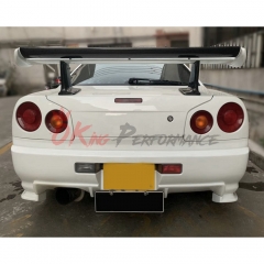 GTT to GTR Nismo Z-tune Style Partial Carbon Fiber Full Set Body Kits For Nissan R34 GTT 1998-2002