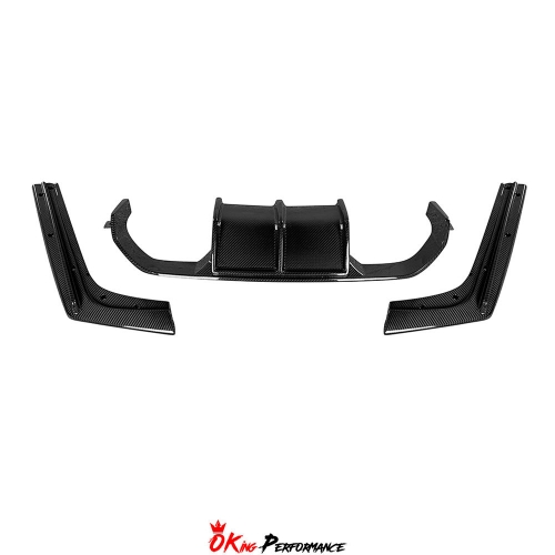 Vorsteiner Style Dry Carbon Fiber Rear Diffuser (3 PCS) For BMW M3 M4 F80 F82 F83 2014-2020