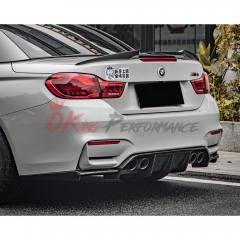 Vorsteiner Style Dry Carbon Fiber Rear Diffuser (3 PCS) For BMW M3 M4 F80 F82 F83 2014-2020