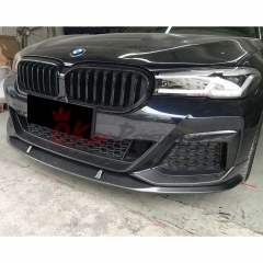 MP Style Carbon Fiber Front Lip For BMW 5 Series G30 G38 LCI 2020-2023