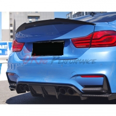 Vorsteiner Style Dry Carbon Fiber Rear Diffuser (3 PCS) For BMW M3 M4 F80 F82 F83 2014-2020