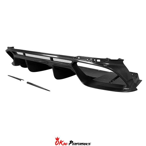 OEM Style Dry Carbon Fiber Rear Diffuser For Alfa Romeo Giulia Quadrifoglio 2016-2023