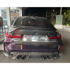 CSL Style Dry Carbon Fiber Rear Trunk Boot Lid For BMW G80 M3 2020-2024