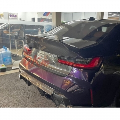 CSL Style Dry Carbon Fiber Rear Trunk Boot Lid For BMW G80 M3 2020-2024