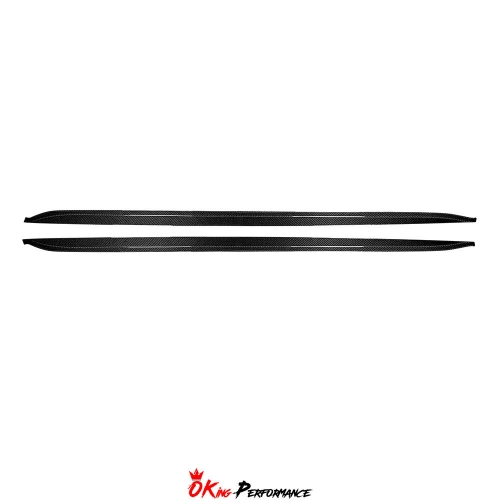 TechArt Style Carbon Fiber Side Skirt For Porsche 718 Cayman Boxster 2016-2020